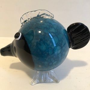 HQT Art Glass Fish Hand Made Home Design